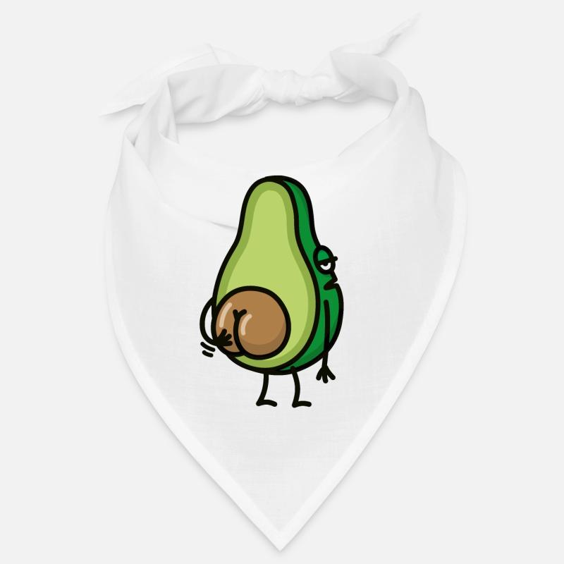 Funny avocado butt scratch ass gift idea Bandana