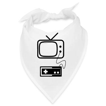 RETRO GAMING - Bandana - Weiß - Vorne