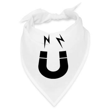 Symbol Magnet Logo Blitze - Bandana - Weiß - Vorne