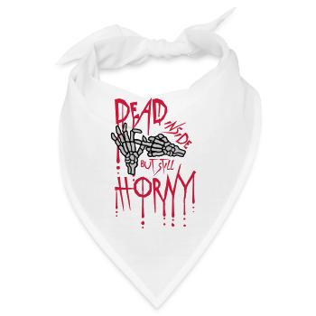 dead inside but horny - Bandana - Weiß - Vorne