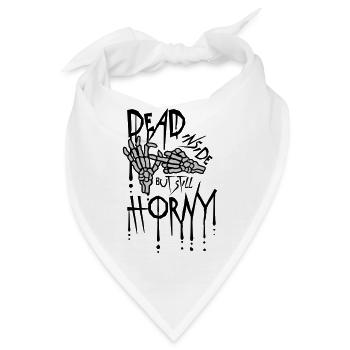 dead inside but horny - Bandana - Weiß - Vorne