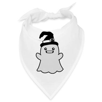 Funny Ghost - Bandana - Weiß - Vorne