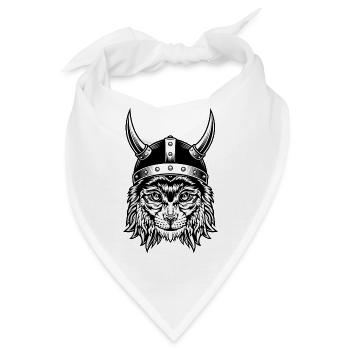 Luchs-Wikinger - Bandana - Weiß - Vorne