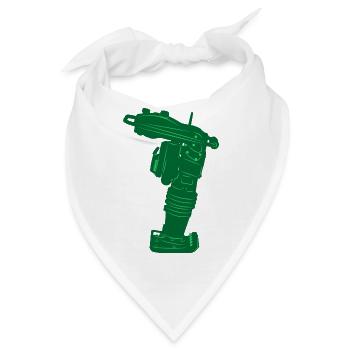 Fertigerwerkzeug Stampfer - Bandana - Weiß - Vorne
