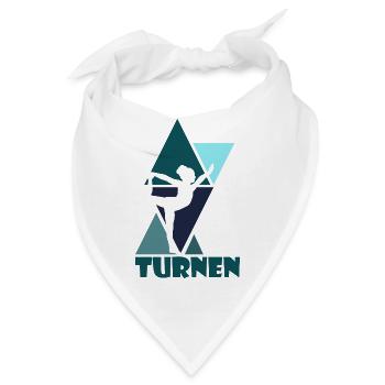 Turnen, Bodenturnen Mädchen - Bandana - Weiß - Vorne