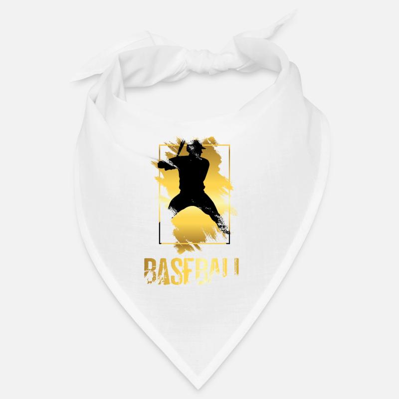 Baseball Baseball Player Gold Splash Home Run Bandana