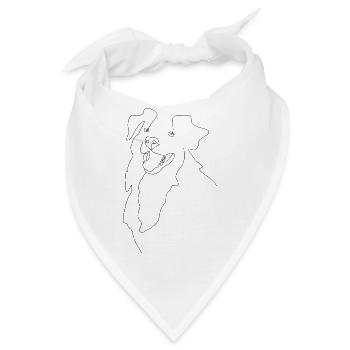 Hundefreund - Bandana - Weiß - Vorne