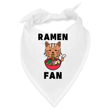 Katze Anime Statement Nerdy Popkultur Manga - Bandana - Weiß - Vorne