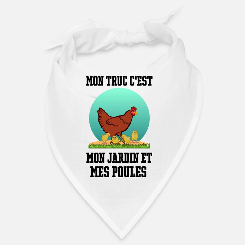 Mon truc c'est mon jardin et mes poules Bandana
