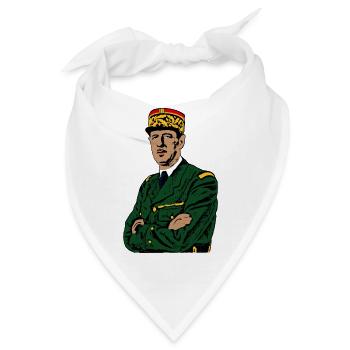 Charles de Gaulle - Bandana - Weiß - Vorne