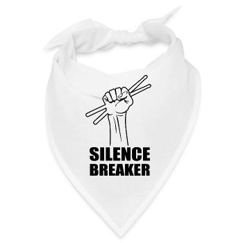 Schlagzeug, Trommel, Musik, Instrument - Bandana - Weiß - Vorne