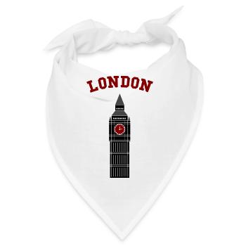 london big ben - Bandana - Weiß - Vorne