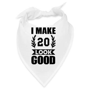 look good 20 - Bandana - Weiß - Vorne