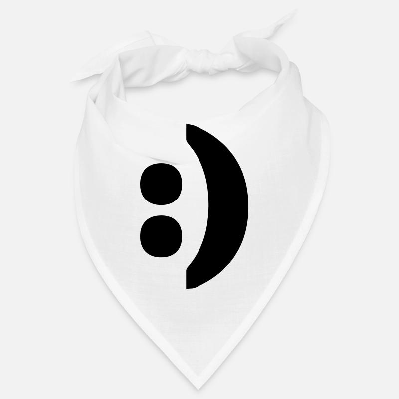 Guillemets du côlon smiley Bandana