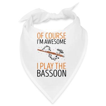 Orchester und Holzblasinstrument - Bandana - Weiß - Vorne