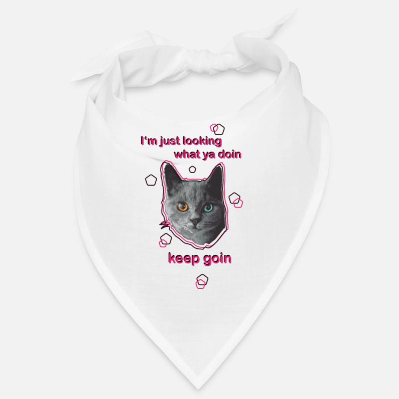 Katze mit Spruch Bandana