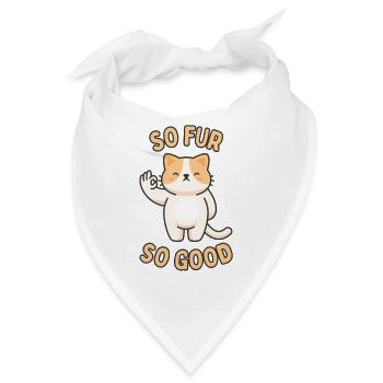 So Pelz, so gut - Bandana - Weiß - Vorne