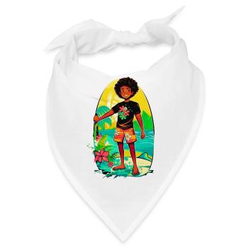 Strandfreundschaft - Sommerliche Abenteuer - Bandana - Weiß - Vorne