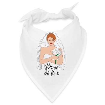 bride on tour braun 2 - Bandana - Weiß - Vorne