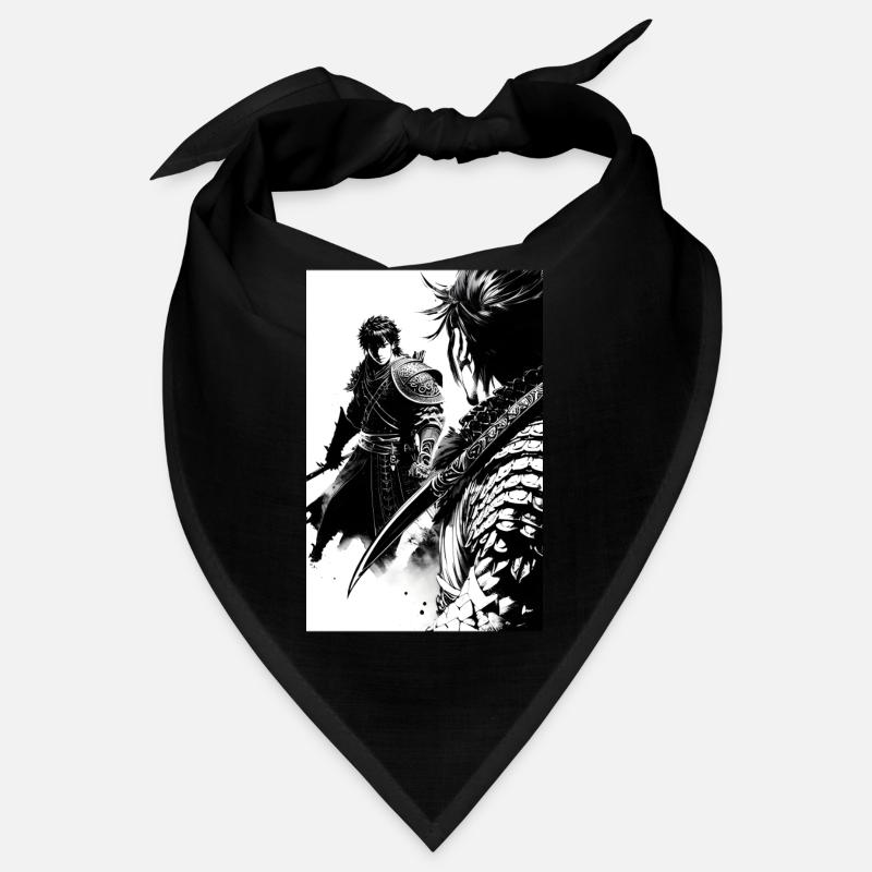 Samurai Black and White Design Bandana