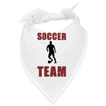 soccer player team - Bandana - Weiß - Vorne