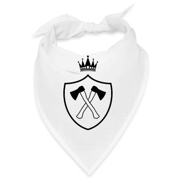 äxte axt wappen - Bandana - Weiß - Vorne