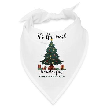 Weihnachten - Bandana - Weiß - Vorne