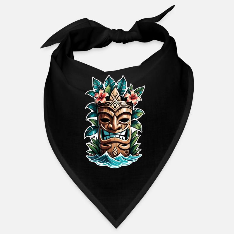 tiki beach - statue polynèsie Bandana