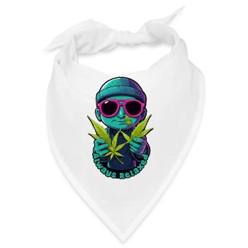 Entspannter Hipster - Bandana - Weiß - Vorne