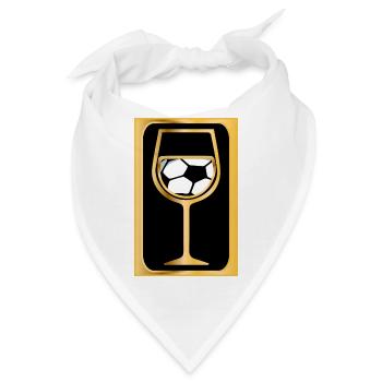 Weißwein Fußballerin - Bandana - Weiß - Vorne