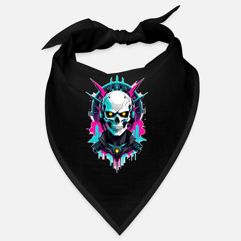 Skull Steampunk Neon Bandana