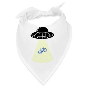 ufo fahrrad - Bandana - Weiß - Vorne