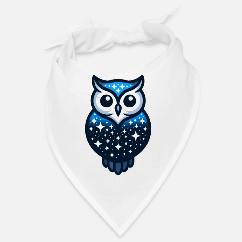 Celestial Owl: The Night Sky Guardian Bandana