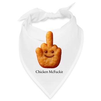 Chicken McFuckit - Bandana - Weiß - Vorne
