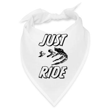 JUST RIDE BMX Rennen - Bandana - Weiß - Vorne