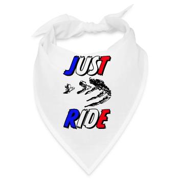 JUST RIDE BMX - Bandana - Weiß - Vorne