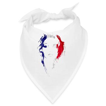 Unverfrorenes Gesicht - Bandana - Weiß - Vorne