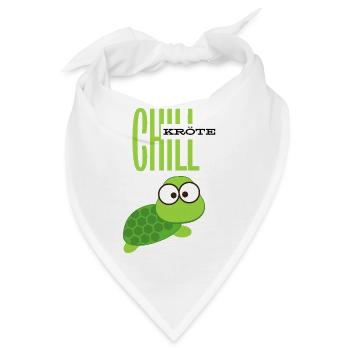 Chill Kröte für Chiller - Bandana - Weiß - Vorne