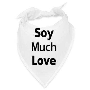 Tofu und Zärtlichkeit - Soja viel Liebe - Bandana - Weiß - Vorne