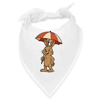 rabbit sonnenschirm hase - Bandana - Weiß - Vorne