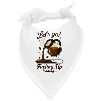 Decken wir uns mit Kaffee ein - Bandana - Weiß - Vorne
