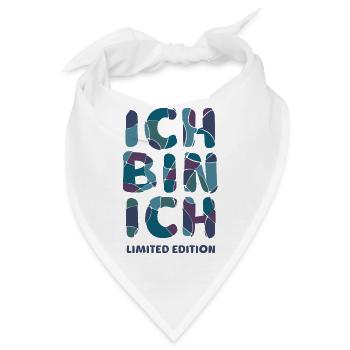 ICH BIN ICH - Affirmation Geschenk Selbstvertrauen - Bandana - Weiß - Vorne