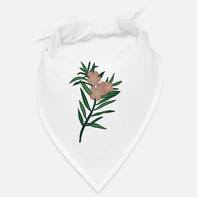 Branche rose Fleur de laurier-rose Bandana