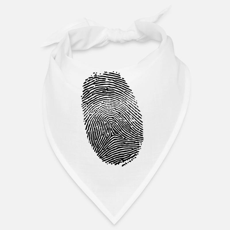 Empreinte digitale - Bandana - blanc