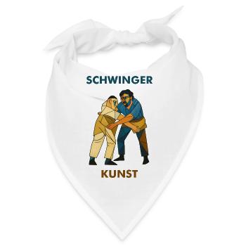 schwinger kunst - Bandana - Weiß - Vorne