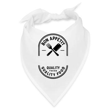 Guten Appetit -VORNAME - Bandana - Weiß - Vorne