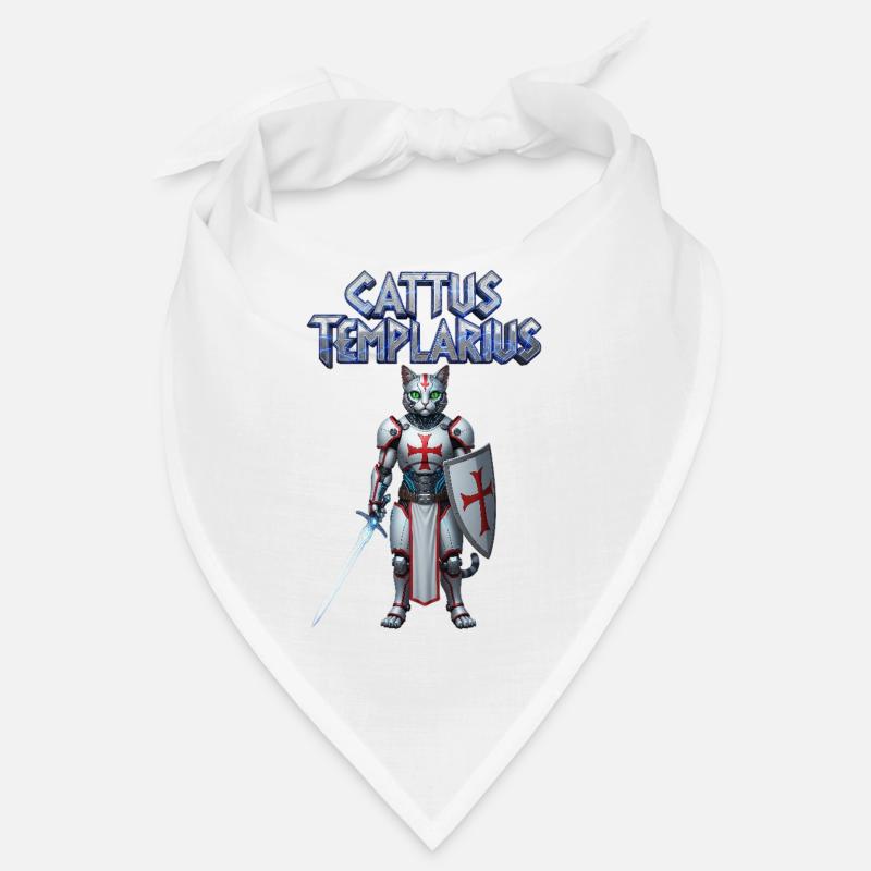 Cattus Templarius Chat Chevalier Bandana