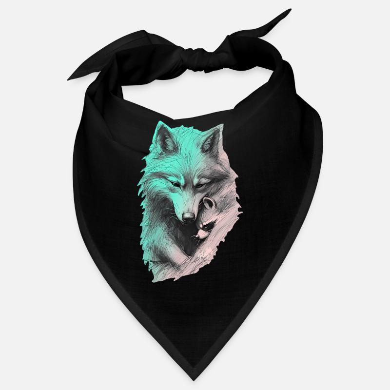 🐺 🦝 Shared Silence Bandana