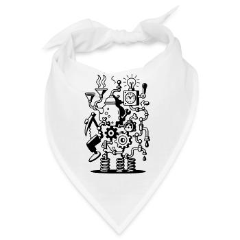 Crazy Machine - Bandana - Weiß - Vorne
