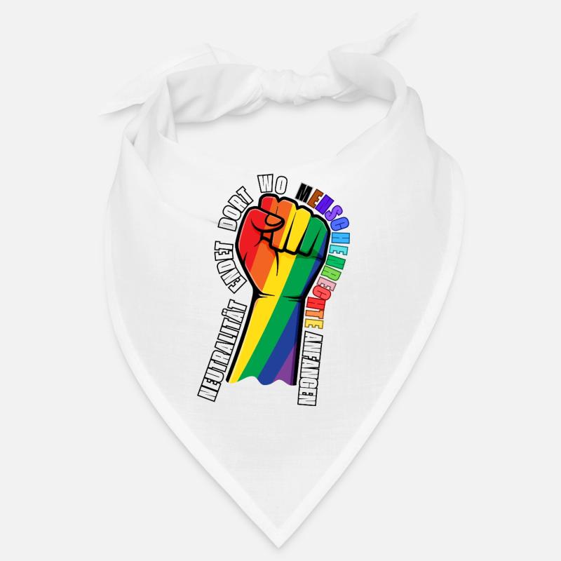 Statement Stickers Human Rights Bandana